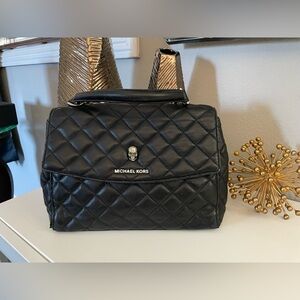 Michael Kors leather handbag skull